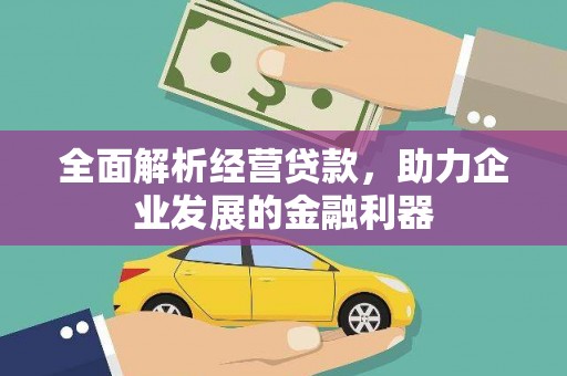 新民全面解析经营贷款，助力企业发展的金融利器