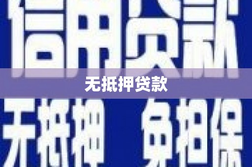 新民无抵押贷款