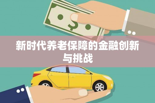 新民新时代养老保障的金融创新与挑战
