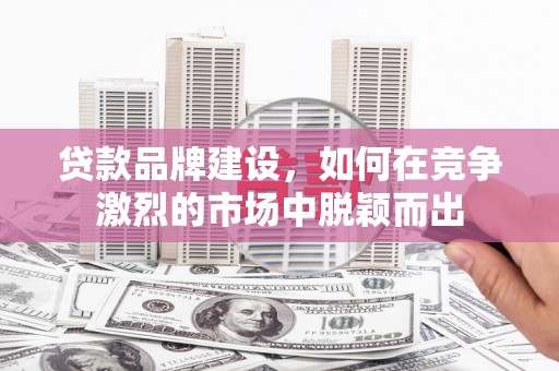 新民贷款品牌建设，如何在竞争激烈的市场中脱颖而出
