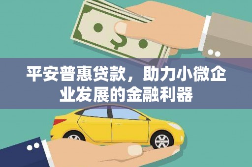 新民平安普惠贷款，助力小微企业发展的金融利器