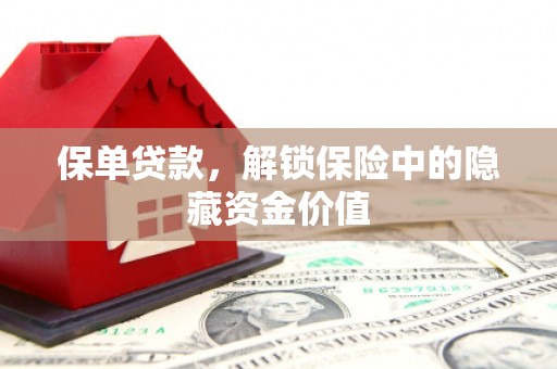 新民保单贷款，解锁保险中的隐藏资金价值