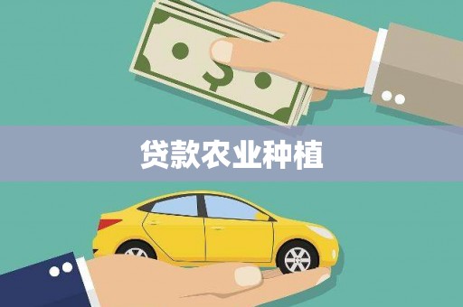 新民贷款农业种植