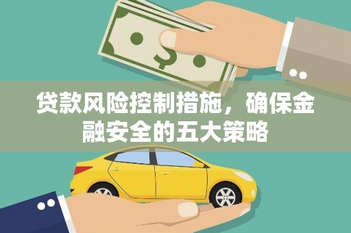 新民贷款风险控制措施，确保金融安全的五大策略