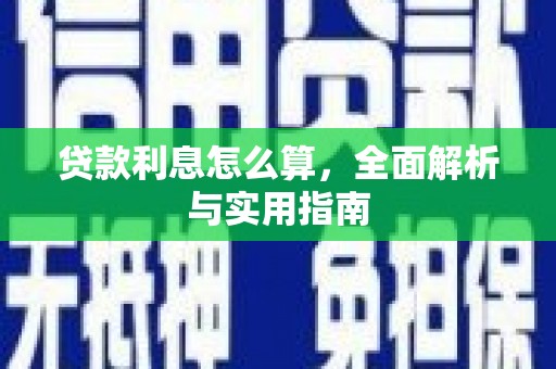 新民贷款利息怎么算，全面解析与实用指南
