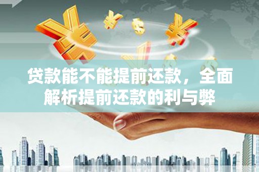 新民贷款能不能提前还款，全面解析提前还款的利与弊