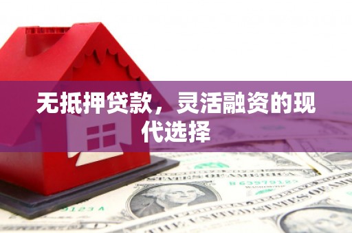 新民无抵押贷款，灵活融资的现代选择