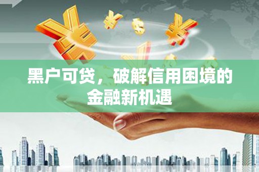 新民黑户可贷，破解信用困境的金融新机遇