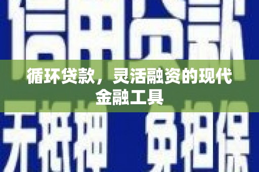 新民循环贷款，灵活融资的现代金融工具