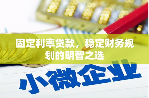 新民固定利率贷款，稳定财务规划的明智之选