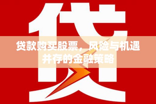 新民贷款购买股票，风险与机遇并存的金融策略